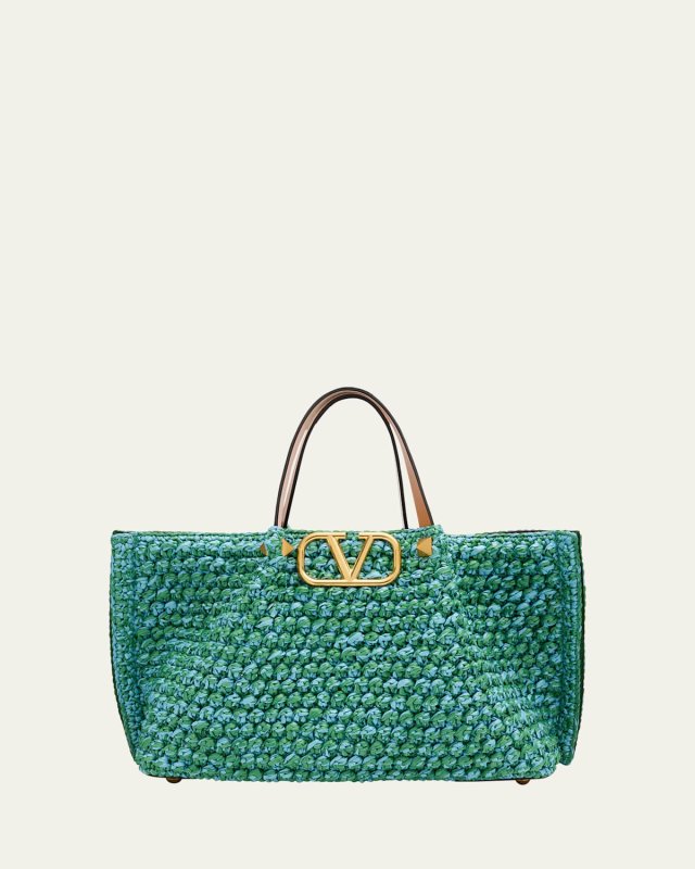 VLOGO Signature Medium Crochet Tote Bag